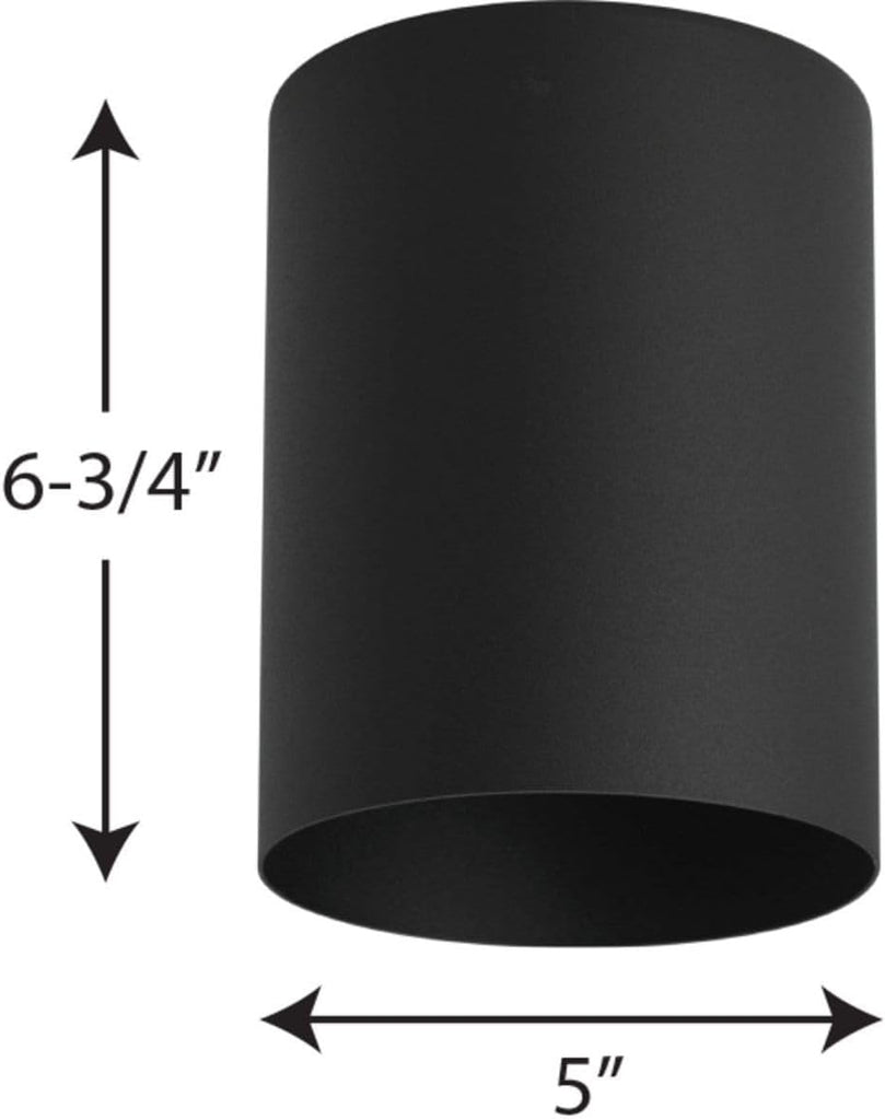 5-Inch Cylinder Outdoor Ceiling Light, 1-Light Modern Flush Mount Ceiling Light Fixture