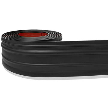 Proflex Decor Black Vinyl Wall Base, 6 inch X 80 ft - Wall Base Trim with Super Strong Peel and Stick Adhesive Back