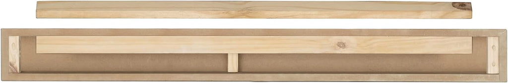 Premium Grade A MDF White mantel shelf, Crisp White paint, 60"L 9"D 5"H, The perfect compliment to your