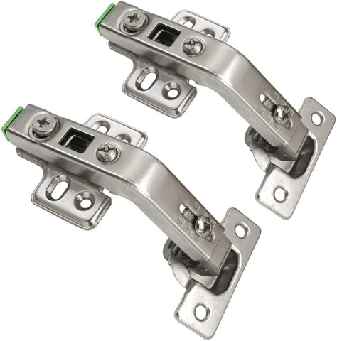 10-Pack Lazy Susan Cabinet Hinges, Full Overlay Concealed European Style for Outer Corner Door, 3D Adjustable Clip-On