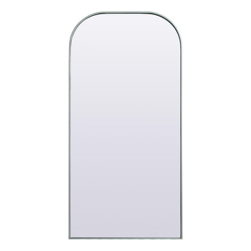 Illuminate, Metal Frame Arch Full Length Mirror 32X66 Inch in, Modern, Silver