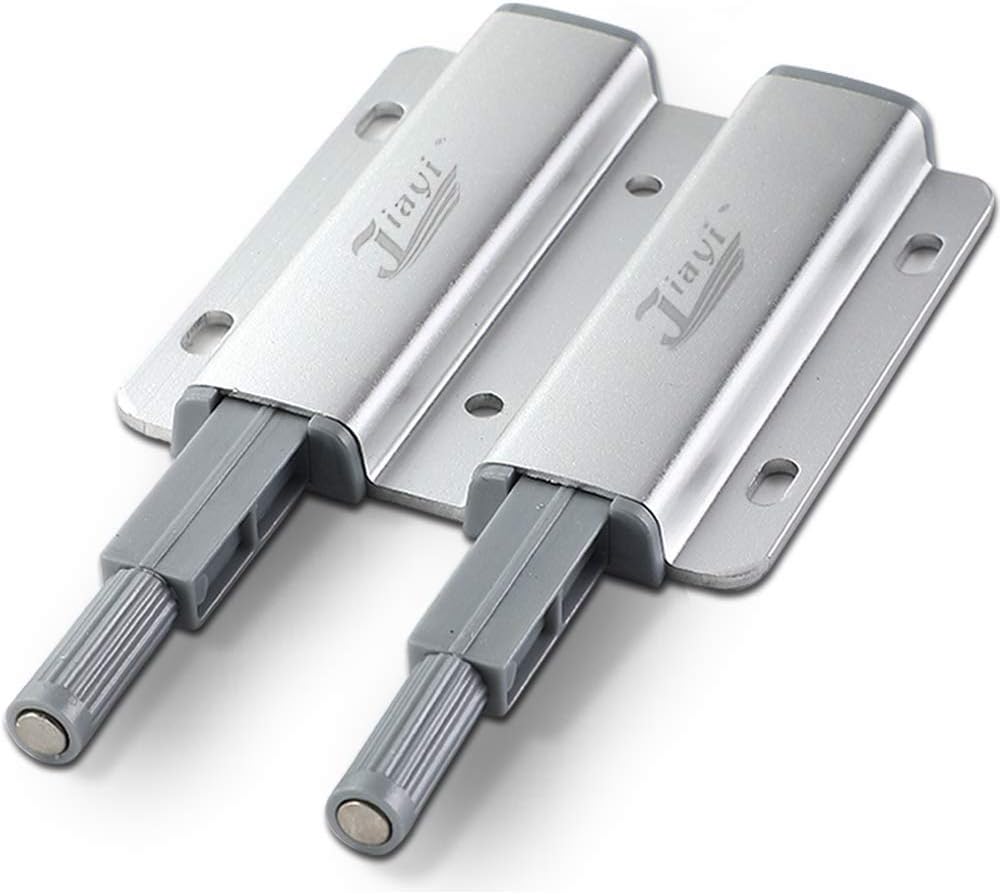 Magnetic Push Latch Heavy Duty Double Push to Open Door Latch Touch Latches Kitchen Door Push Release Latch for Drawer