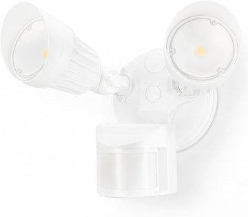 Motion Sensor Security Lights Dusk to Dawn IP65 5000K White | COB LED Motion Detector Flood Light Outdoor, 100-277V