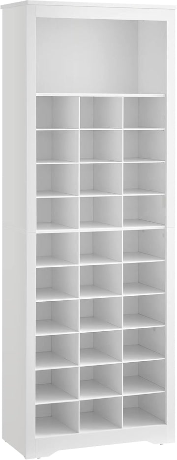 Shoe Storage Cabinet, 10 Tier Shoe Rack Organizer, Holds Up to 30 Pairs of Shoes, Bedroom, 12.6 x 24.8 x 73.6 Inches