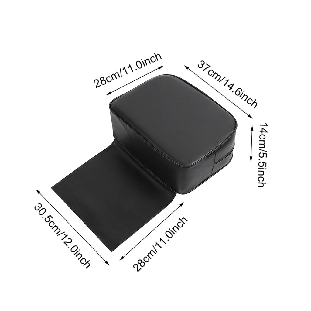 Salon Booster Seat Cushion, Children Leather Cushion Pads, Barber Booster Seat for Salon Styling Chair, Barber