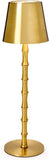 LED Cordless Gold Bamboo Table Lamp in Gift Box, 14.5-Inch, Iron