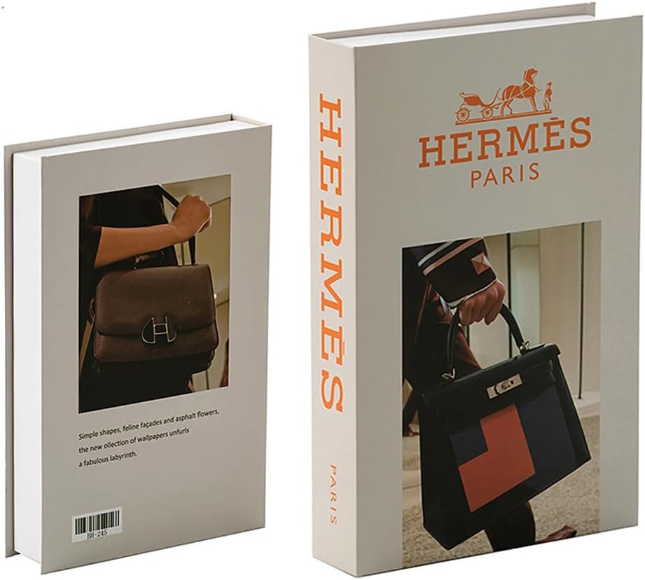 Decorative Books Decor, Set of 4 Stylish Fake Books of Room Books Decor Aesthetic for Coffee Table Decor, Living