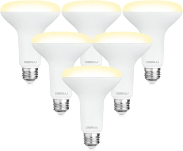 BR30 LED Bulb, Dimmable Flood Lights Indoor CRI80 7W Equivalent 65W 2700K Soft White 650 Lumens, 15000 Lifetime Hours