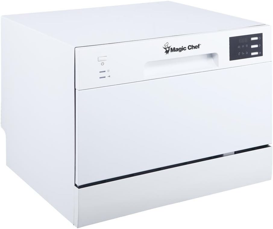 MCSCD6W5 6-Place Setting 6 Plate Countertop Dishwasher, White