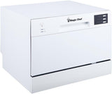 MCSCD6W5 6-Place Setting 6 Plate Countertop Dishwasher, White