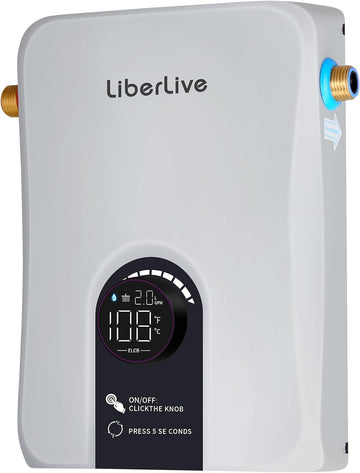 Electric Tankless Water Heater, 11kW 240V on Demand Instant Endless Electric Hot Water Heater for Residential Whole