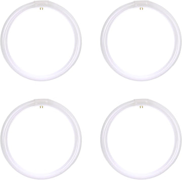 T9 Round Fluorescent Circline Lamp, 32 Watts, 1750 Lumens, 6500K Daylight, RoHS Compliant, G10Q 4-Pin Base