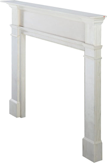 Bold Yet Unpretentious and Homey Wood Mantel Surround, 56", Unfinished
