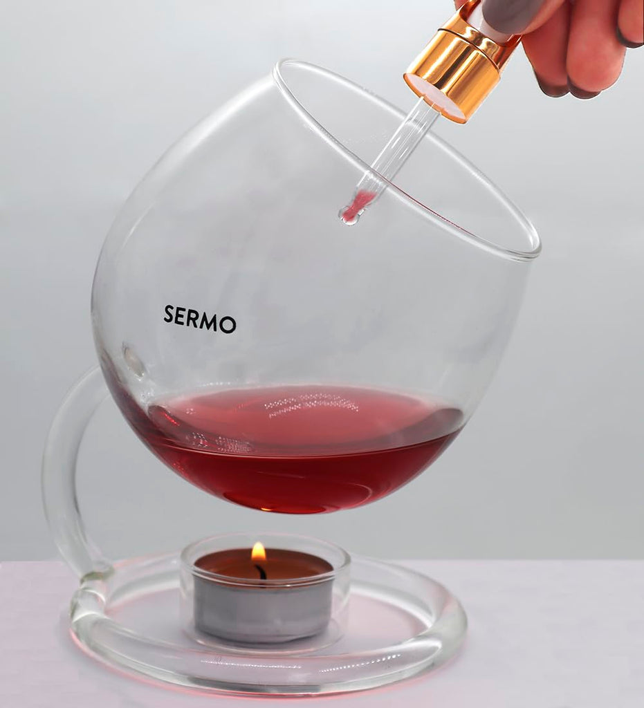 Sermo Glass Oil Diffuser, Perfect for Aromatherapy, Meditation, Relaxation and Calming