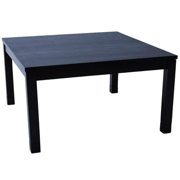 Japanese Kotatsu Heated Table, 120V Heater, Black, 29 x 29 in