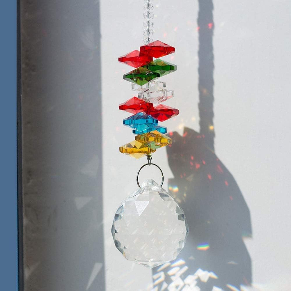 12 Pcs Crystal Ball Prism Suncatcher 30mm Rainbow Pendants Maker - Clear Glass Crystal Ball Prism