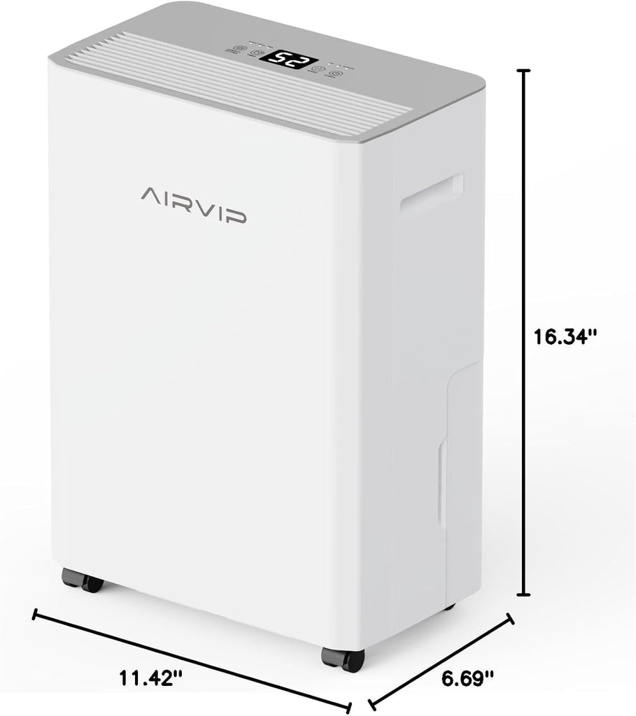 34 Pints Dehumidifiers for Home with 6.56ft Drain Hose