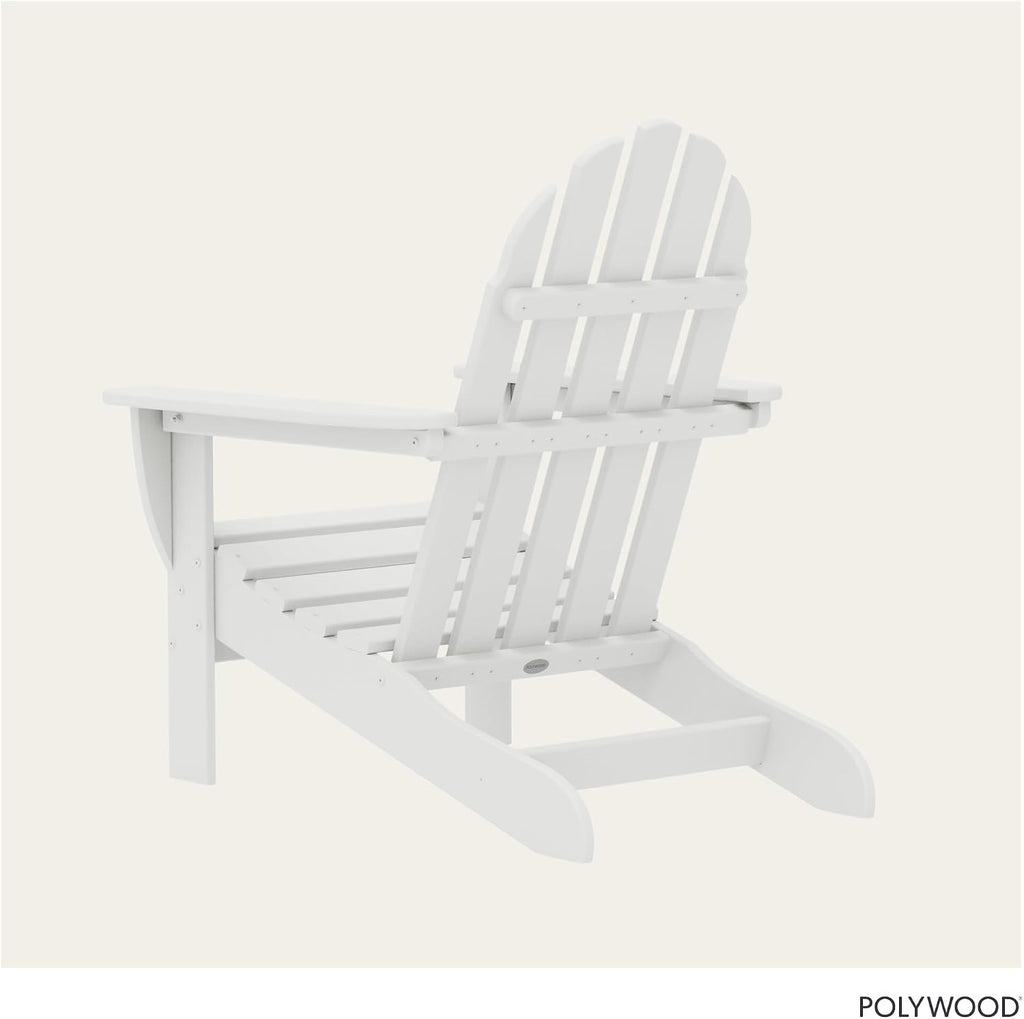 AD4030WH Classic Outdoor Adirondack Chair, White