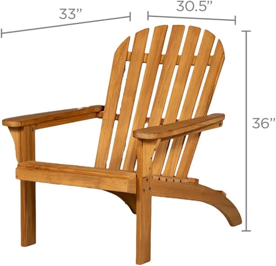 Solid Teak Adirondack Chair