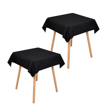 2 Pack 36x36 Inch Small Square Tablecloth Washable Table Cloth