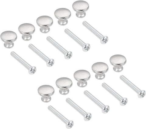 10-Pack Mini Drawer knobs, Silver Jewelry Box Pulls Wooden Cases Cabinet Cupboard Dresser Closet Chest Bin Handles