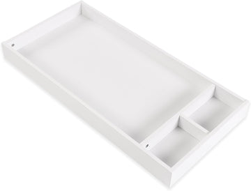 Baby Changing Tray, 39" Lala 3-Drawer Dresser Topper, White | Tray Pairs with baby Lala 3-Drawer Dresser, Fits