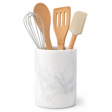 Natural Marble Utensil Holder Countertop