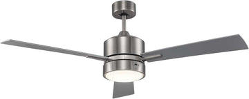 F-1030 BN I Arden Collection 52 Inch Three Blade Ceiling Fan with Light Fixture - Brushed Nickel Finish | 300K LED