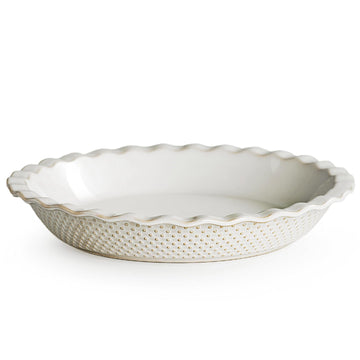 Ceramic Pie Pan, 9 inch Pie Dish for Baking, Non-Stick, Oven & Dishwasher Safe, Farmhouse Decor Quiche Baking Dish