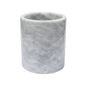 Large Marble Kitchen Utensil Holder for Countertop, Tool Organizer with Protective Padded Base, Farmhouse Decor Gift
