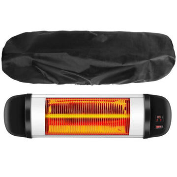 Updated Wall-Mounted Patio Heater Cover 600D Oxford Waterproof Dustproof Electric Infrared Heater Covers for Indoor