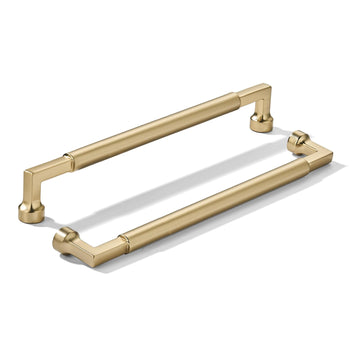 2-Pack 8-Inch(203mm) Champagne Bronze Cabinet Pulls,Heavy-Duty Solid Handles Cabinets, Cupboards, Drawers and