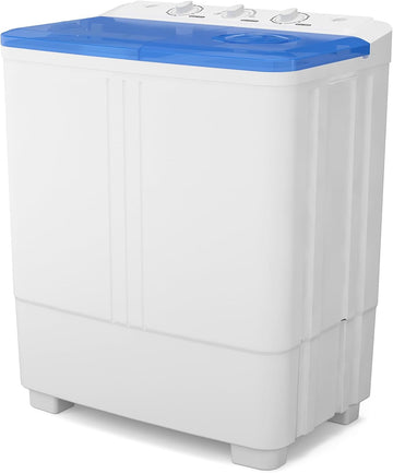 20 Lbs Portable Washing Machine, Portable Washer for Apartment with 12 Lbs Washer, 8 Lbs Spinner, Mini Compact Top