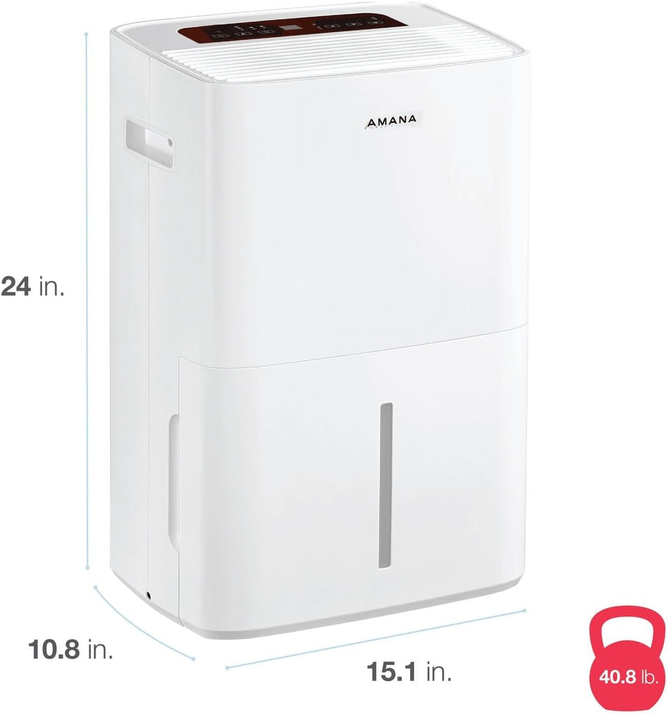 50-Pint Portable Dehumidifier with Pump for Basement, Garage, Living Room, Attic, 115V, with Auto-Shutoff and Timer
