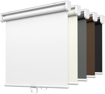 No Drill Cordless Roller Shades, 20x48, White