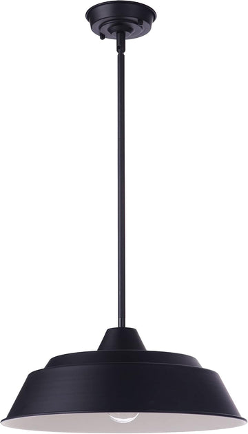 Landmark Outdoor 11” Pendant 1 Light, Midnight, Damp Rated