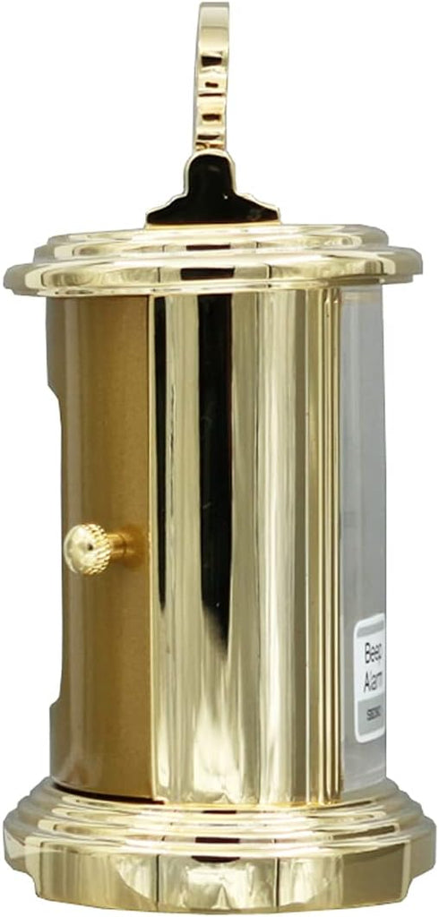 Gold Alloy Bedroom Alarm Carriage Clock, 4.3 x 3 Inches