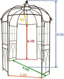 French Style Birdcage Shape Heavy Duty Gazebo,9'Highx 6‘6"Wi - Image 5