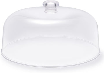11-inch Plastic Acrylic Cake Dome Cover, Suitable for Cake Stand Plates Transparent Cake Cover(Transparent Handle)