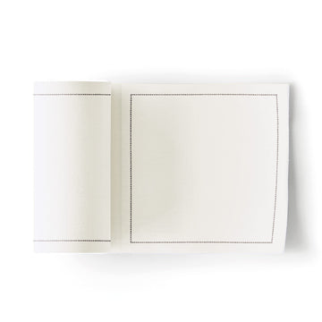 Basics Cotton Cocktail Napkin, 50 Per Roll, Cream, 4.3 x 4.3 Inch