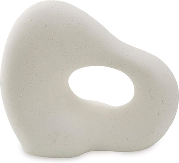 Arthrow Modern 11 in. Ceramic Abstract Sculpture, White