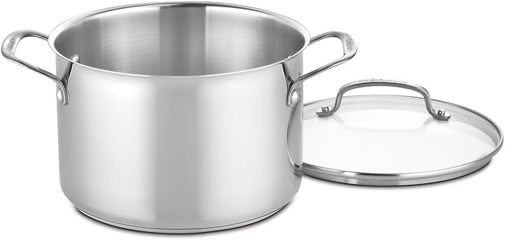 17-Piece Stainless Steel Cookware Set, Chef's Classic Steel Collection with Pure Aluminum Core for Quick and Even