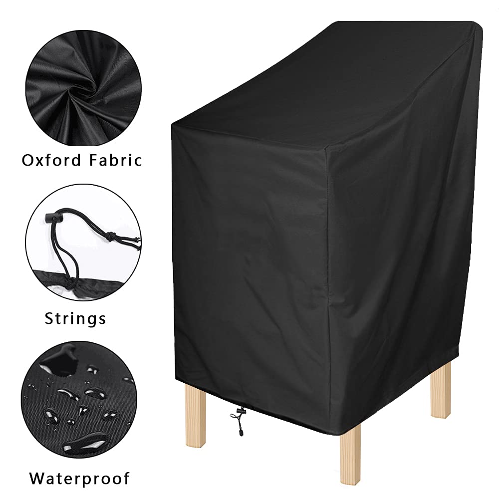 Stackable Outdoor, 27"L x 27"W x 49"H, 4 Pack
