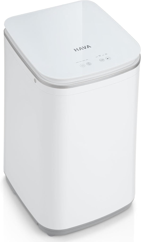 Portable Washing Machine, 0.8 Cu. Ft. Capacity Mini Washer & Spin Dryer, Fully Automatic with 8 Wash Programs, Hot