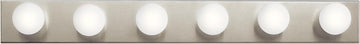 626NI 36" Bath Bar 6-Light Vanity Light Fixture with Brushed Nickel Finish over Mirror, Traditional Style Lighting