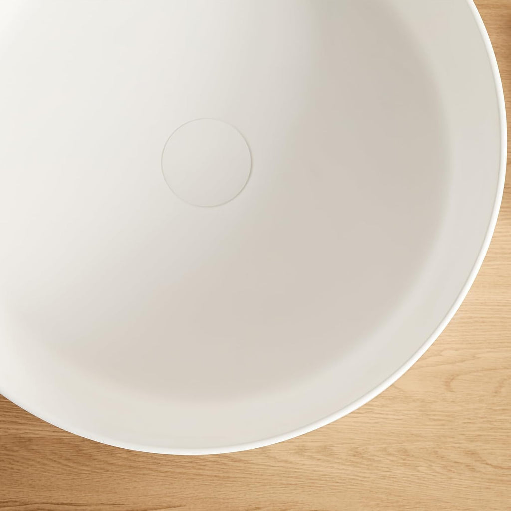 17.7 Inch Round Bathroom Vessel Sink