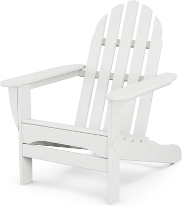 AD4030WH Classic Outdoor Adirondack Chair, White
