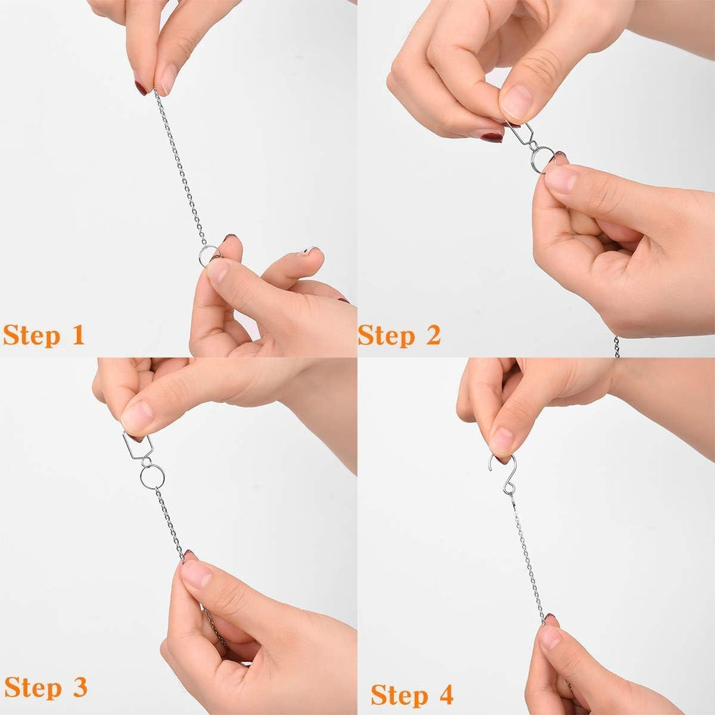 Sun Catcher with Chain & Hook for Easy Hanging - 2 Pack 40mm Rainbow Maker Prism