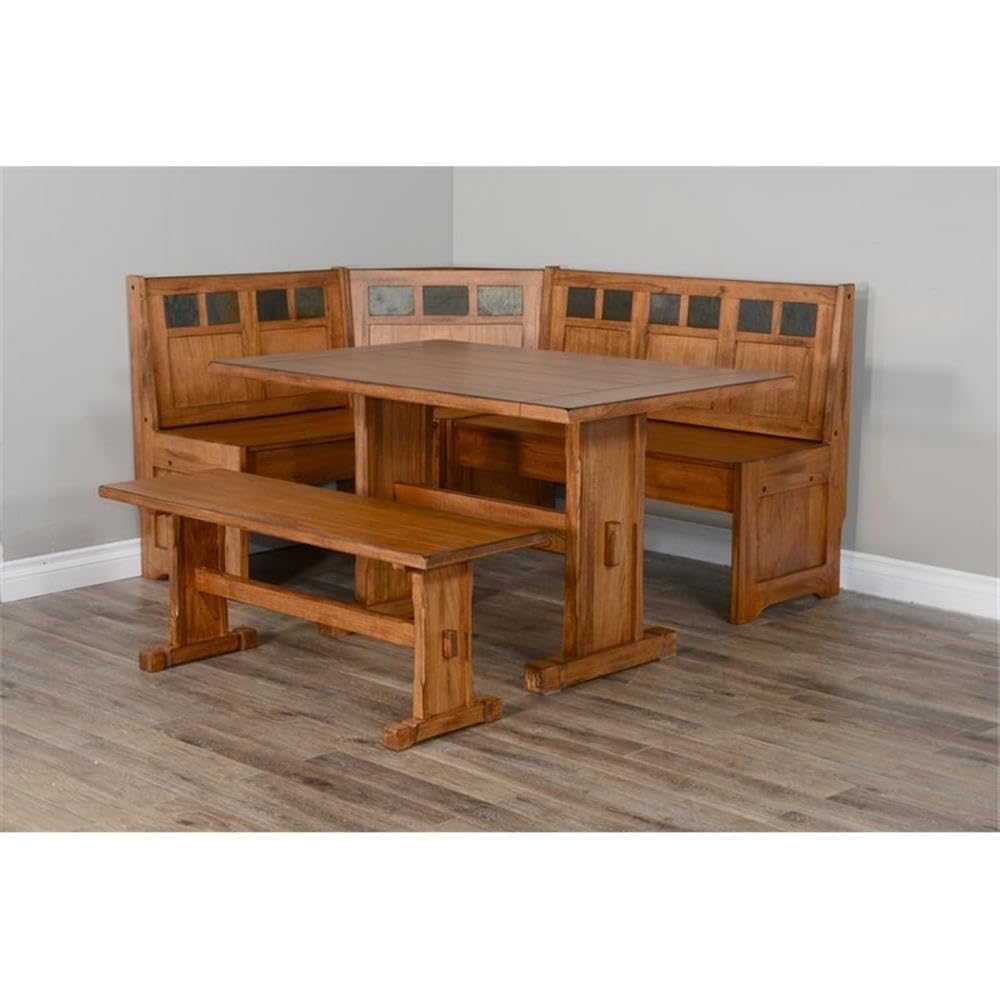 Sedona Breakfast Nook Set w/ Side Bench 4PC Set