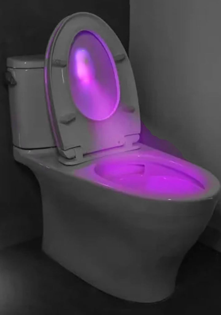 Elongated Smart Toilet Seat with Automatic Lid and Seat Opening, Hands-Free Operation, LED Night Light